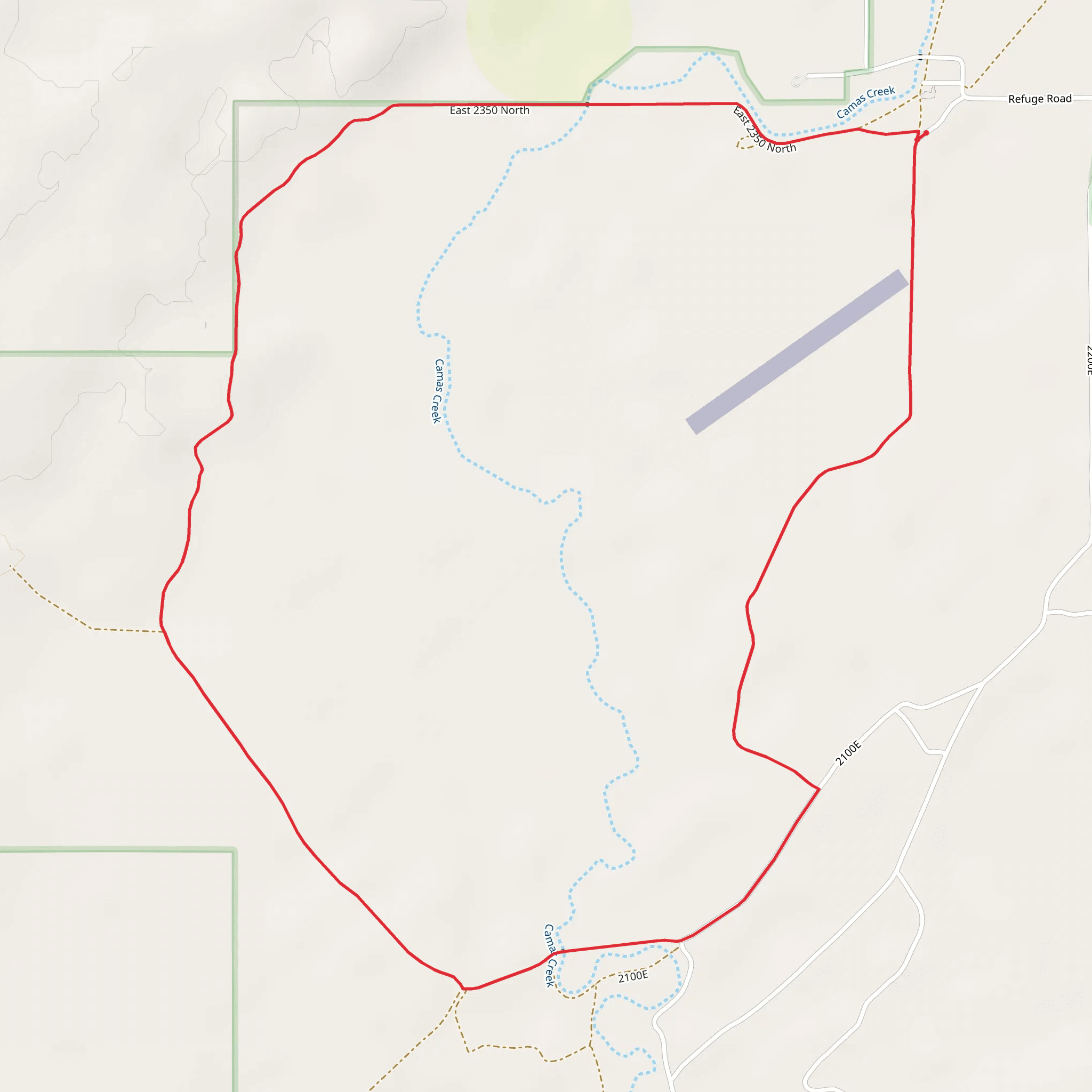 Camas Creek Loop mobile static map