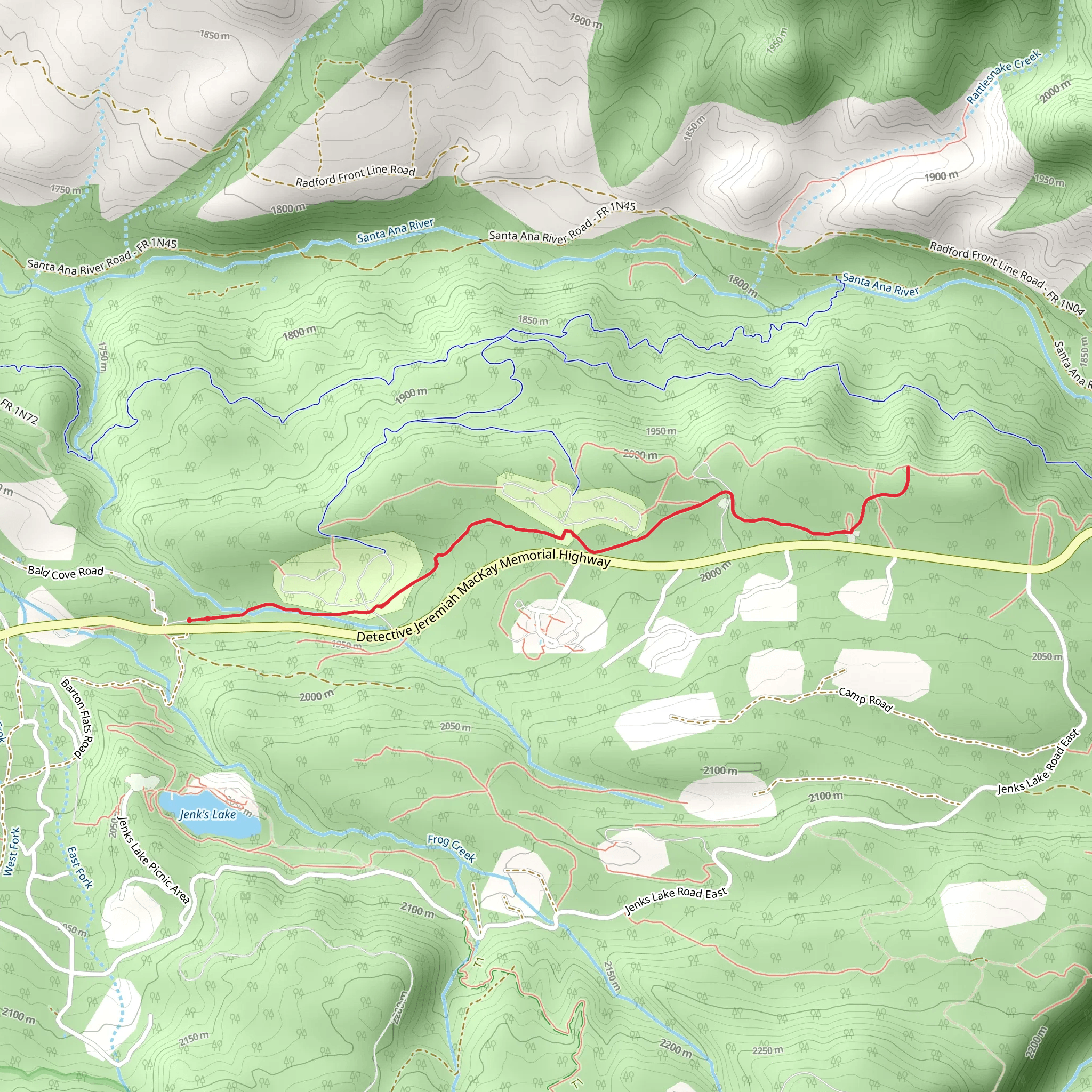 Rio Monte Trail mobile static map