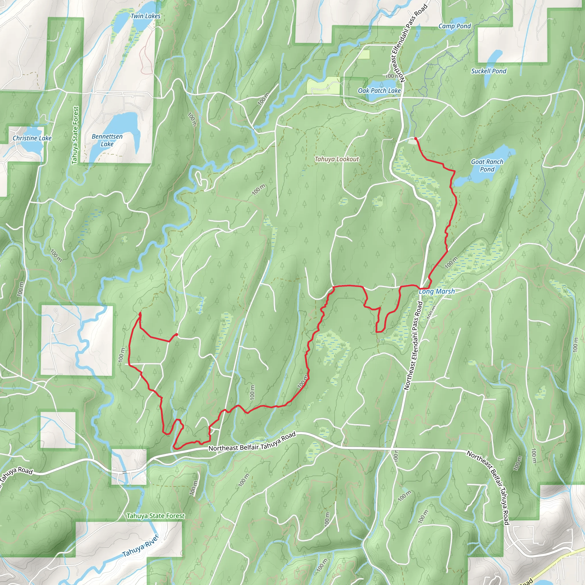 Tahuya River and Tahuya River Staging Trail mobile static map