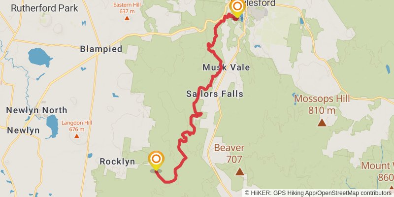 Goldfields Track stage 4 Map
