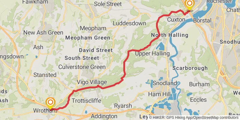 North Downs Way stage 6 Map
