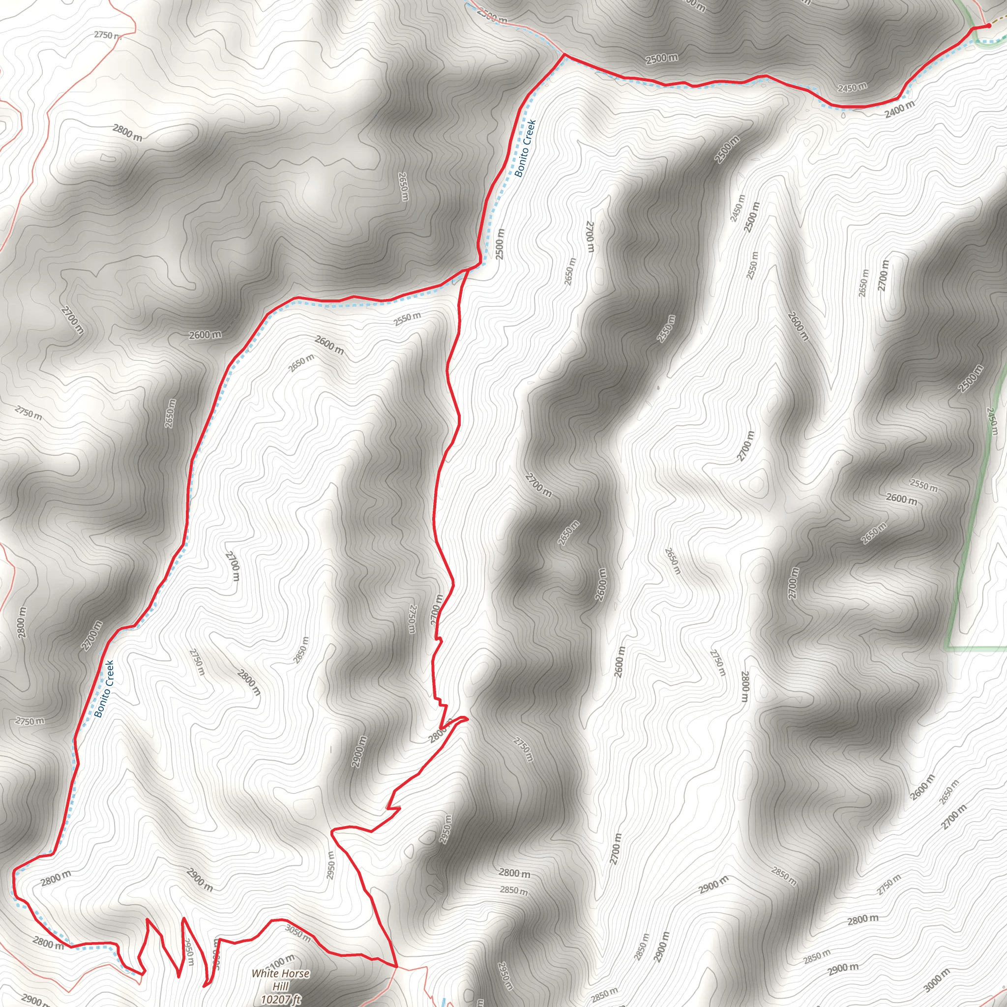 Crest - Aspen - Big Bonito Loop Trail mobile static map