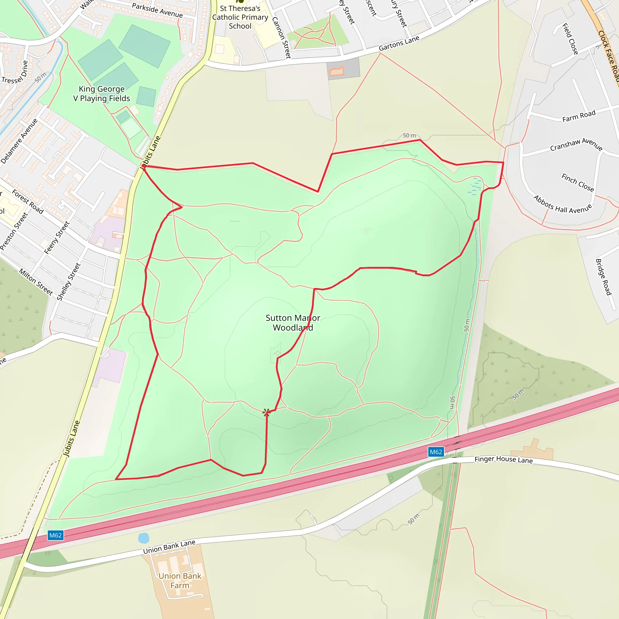 Sutton Manor mobile static map