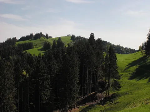 An image depicting the trail Gais - Rotenwies - Sommersberg and its surrounding area.