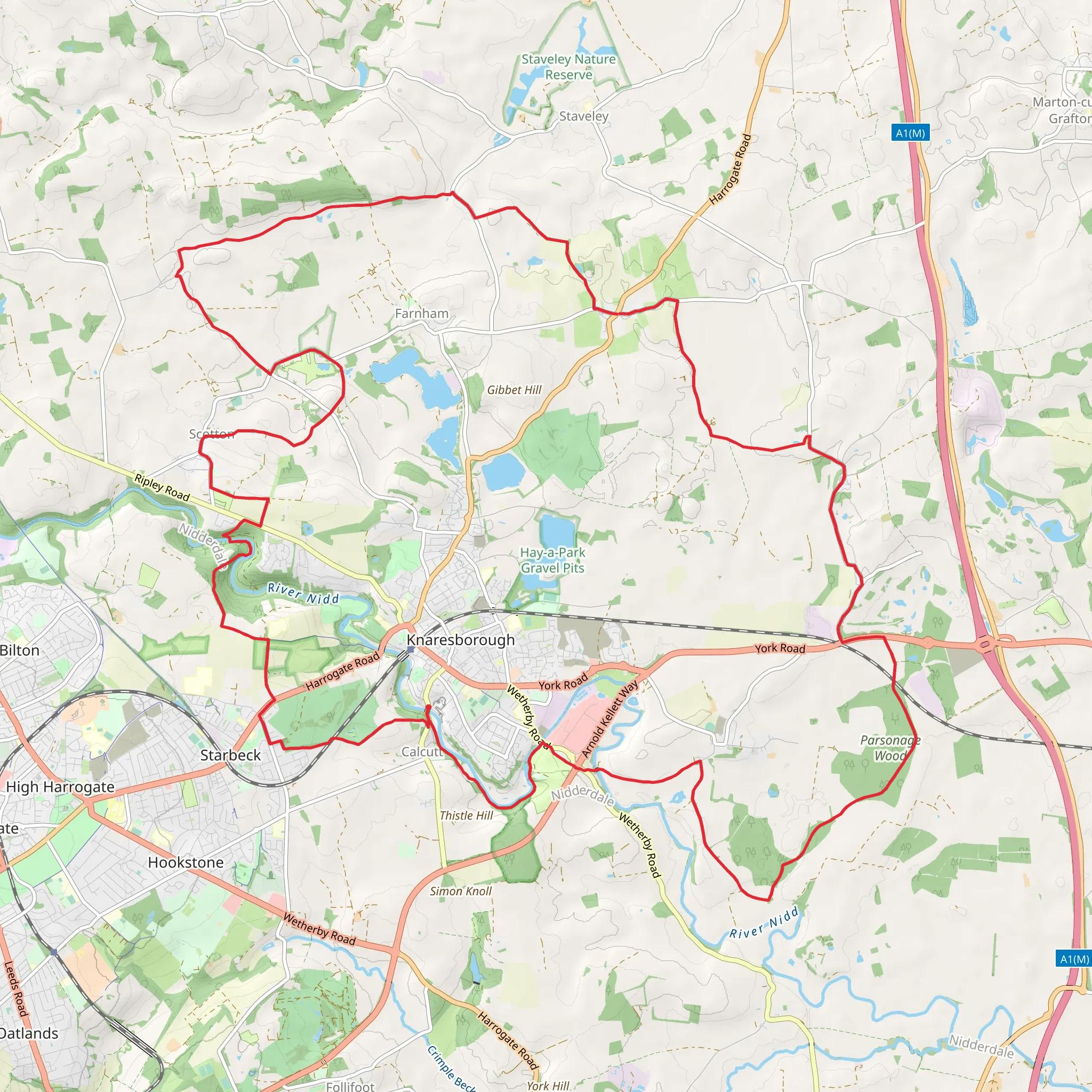 Knaresborough Round mobile static map