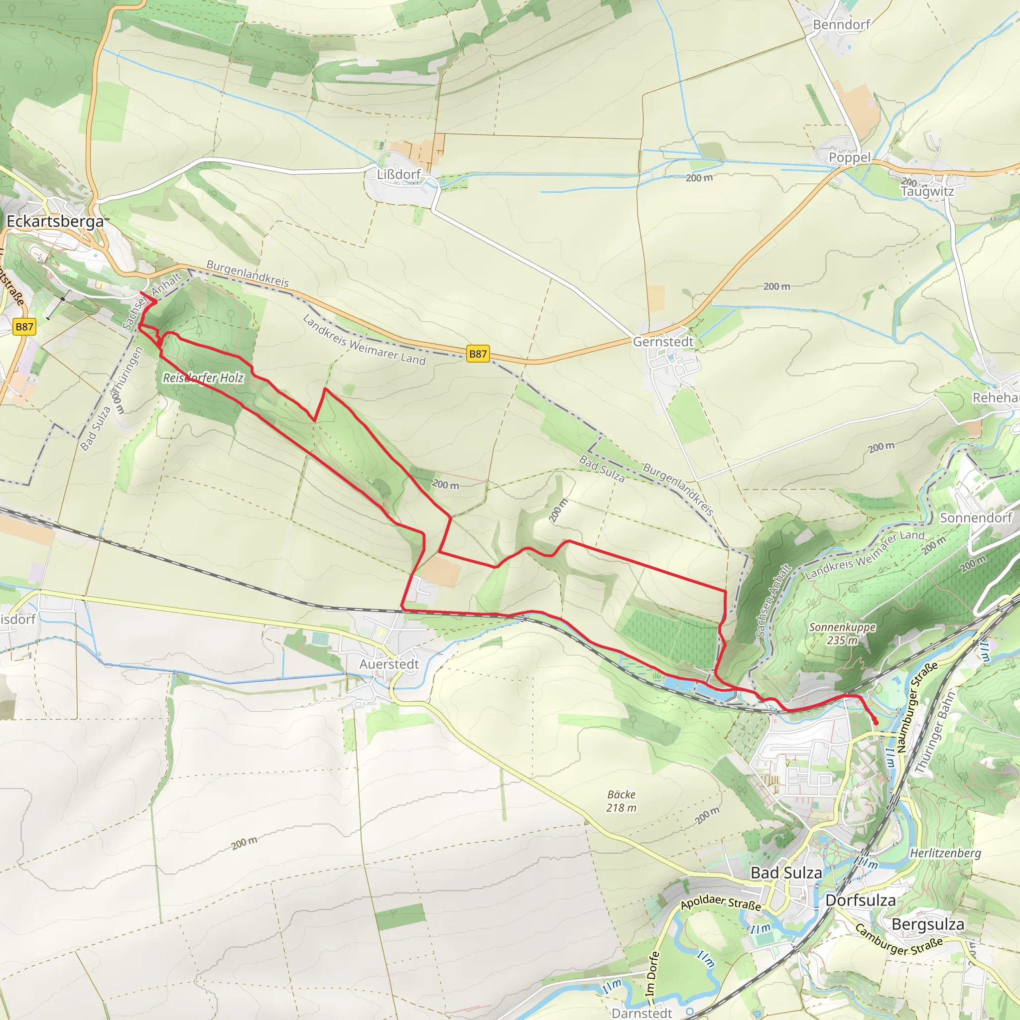 Emsenteich via Schlachtfelder Bad Sulza mobile static map
