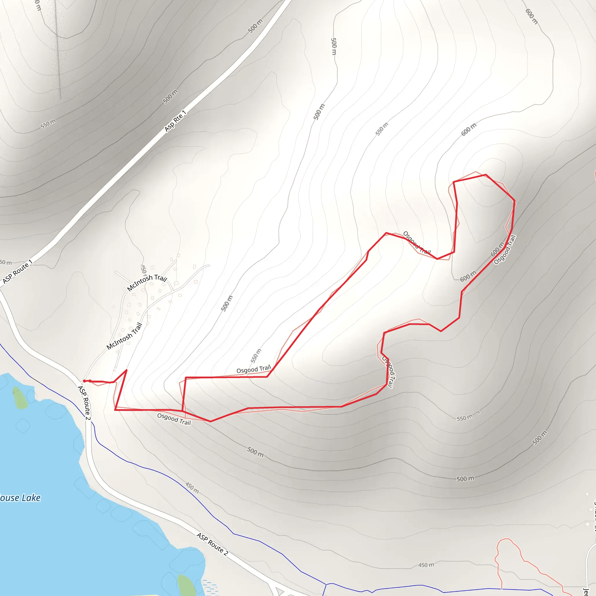 Osgood Loop Trail mobile static map