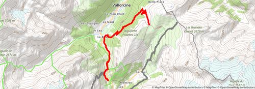 Tour du Mont Blanc alt 20 Map