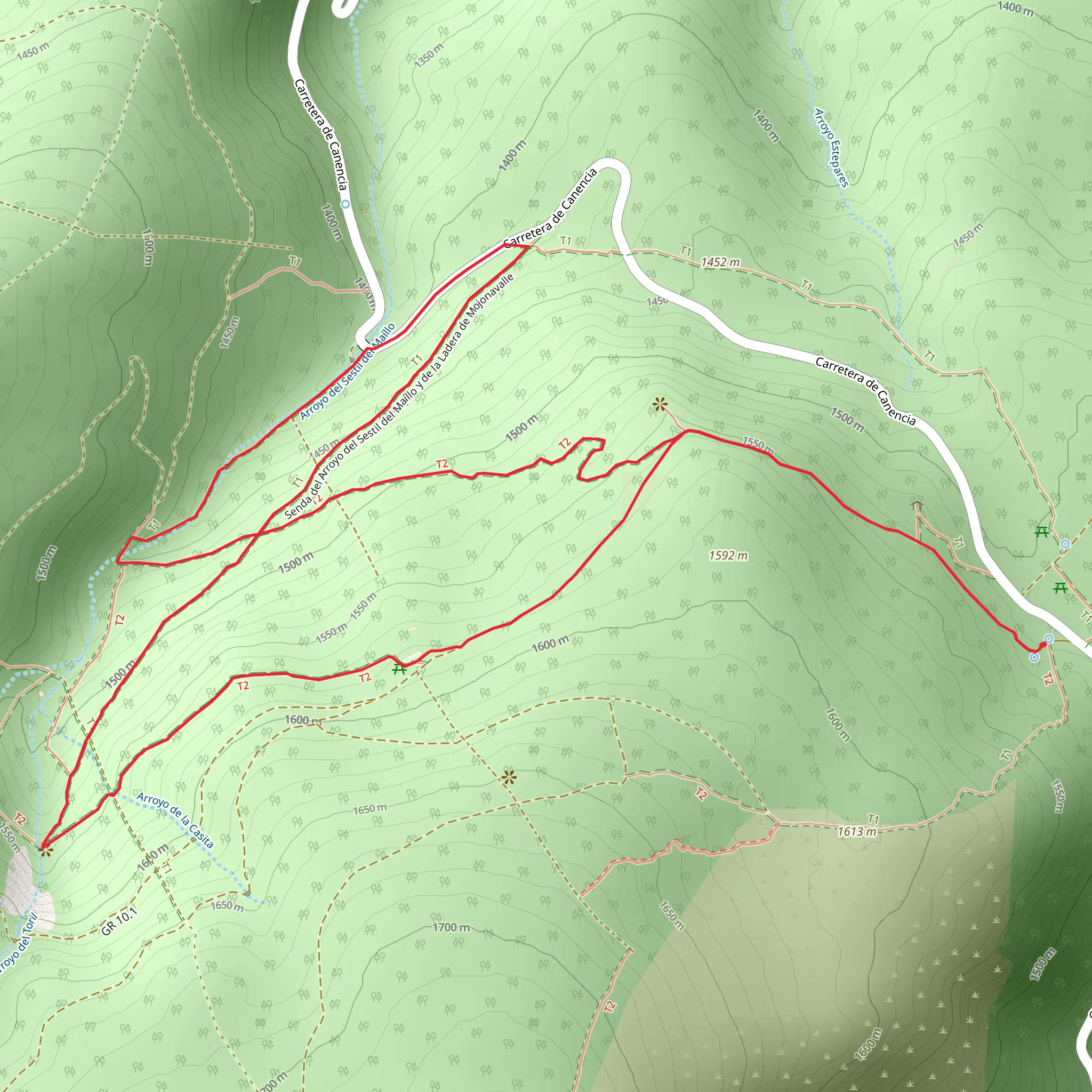 El Sestil de Maillo and the Mojonavalle Slope mobile static map