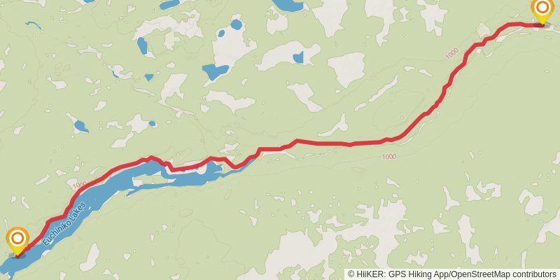 Alexander Mackenzie Heritage Trail stage 14 Map