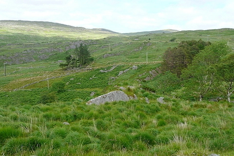 An image depicting the trail Lough Nambrackderg Loop and its surrounding area.
