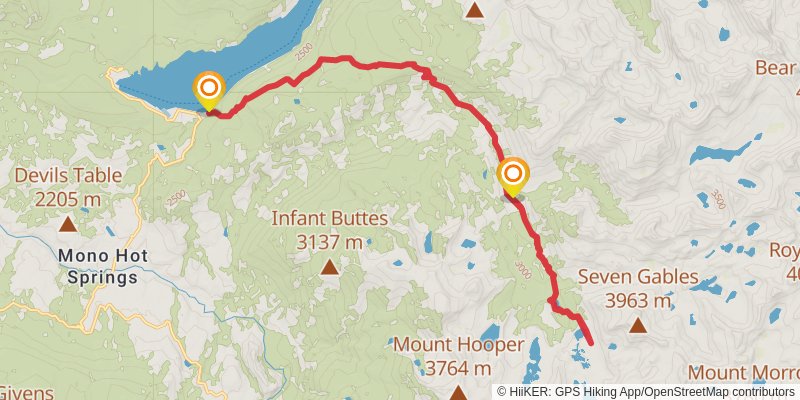 Sandpiper Lake via Pacific Crest Trail and Bear Ridge Trail stage 3 Map
