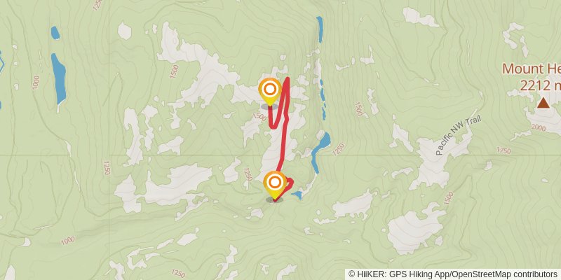 Turner Creek via Pacific Northwest Trail stage 2 Map
