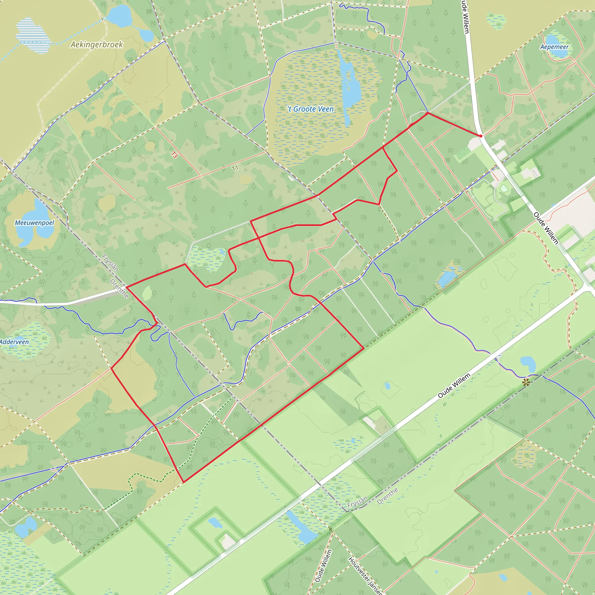 De Stoevert Loop mobile static map