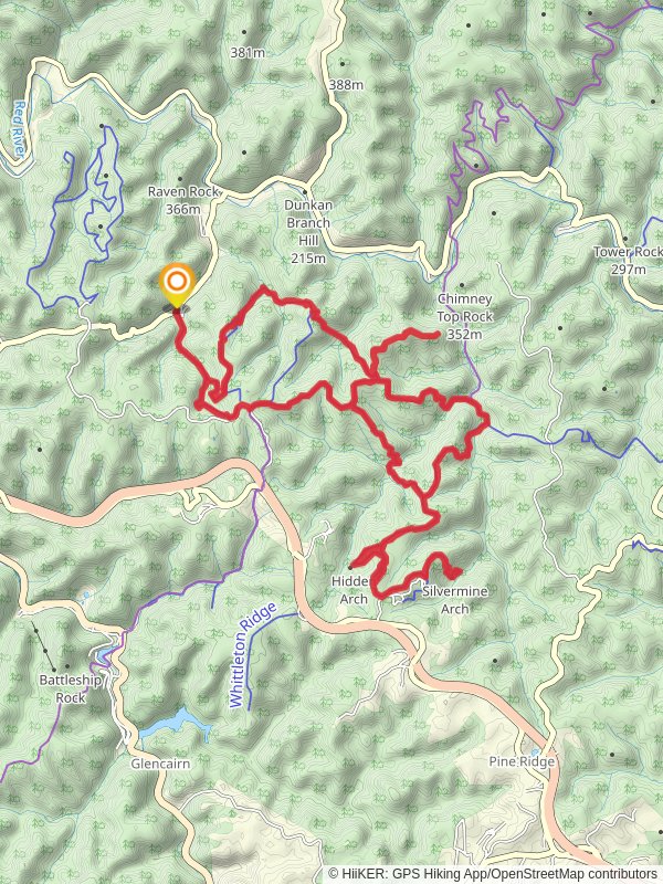Rough, Hanson Point, Hidden Arch and Silvermine Arch Loop Trail