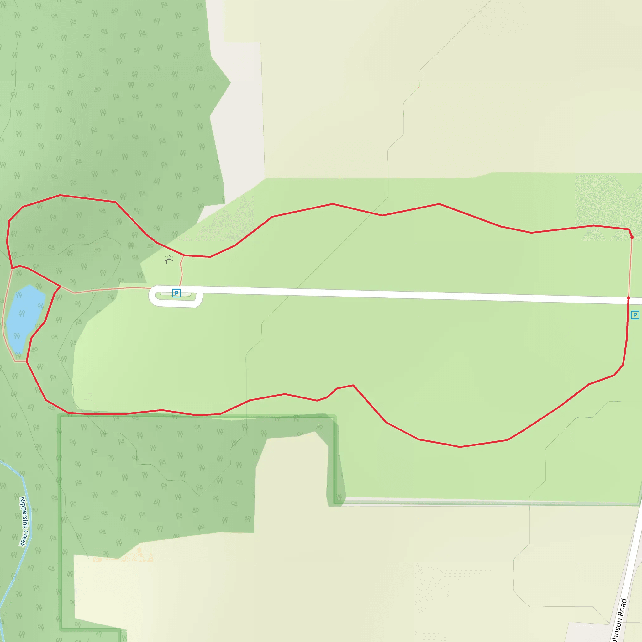 Winding Creek conservation Area Loop mobile static map