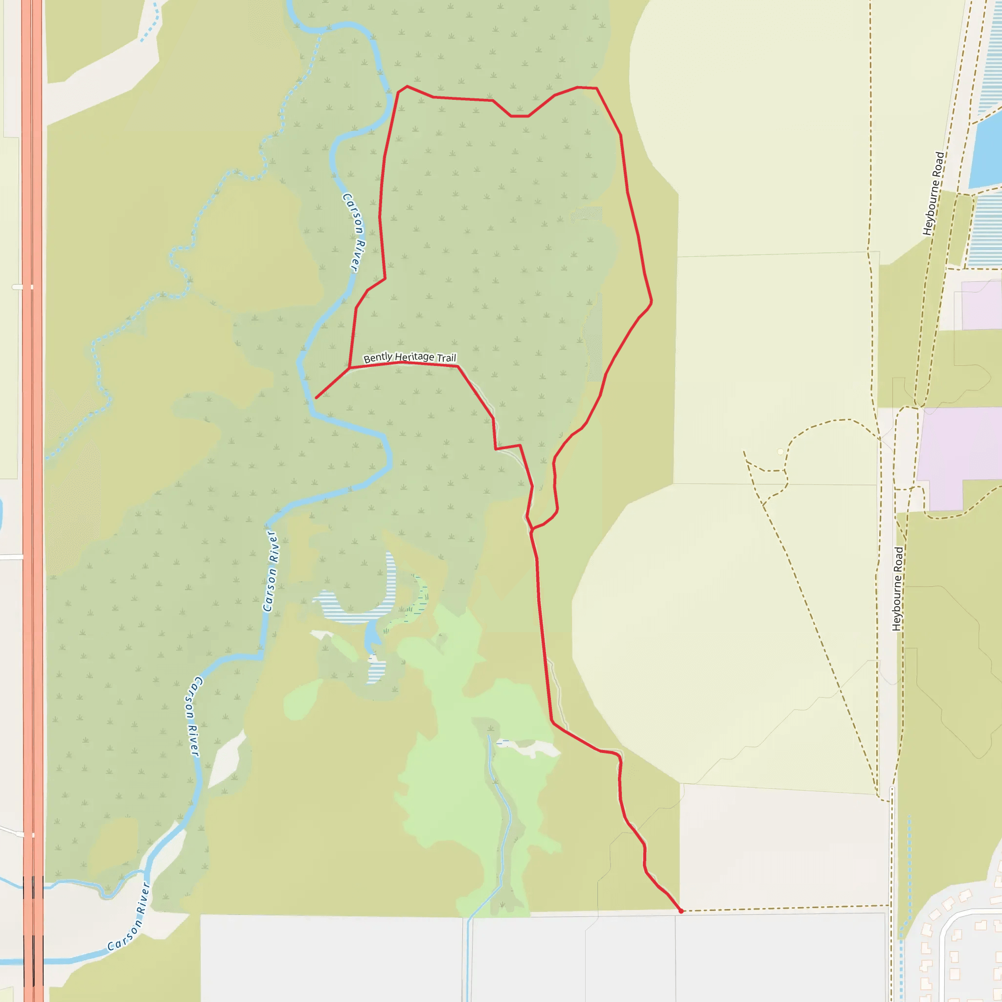 Johnson Lane North Loop mobile static map