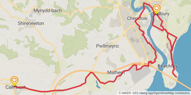 Celtic Way stage 22 Map