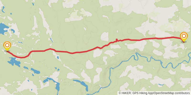Alexander Mackenzie Heritage Trail stage 17 Map
