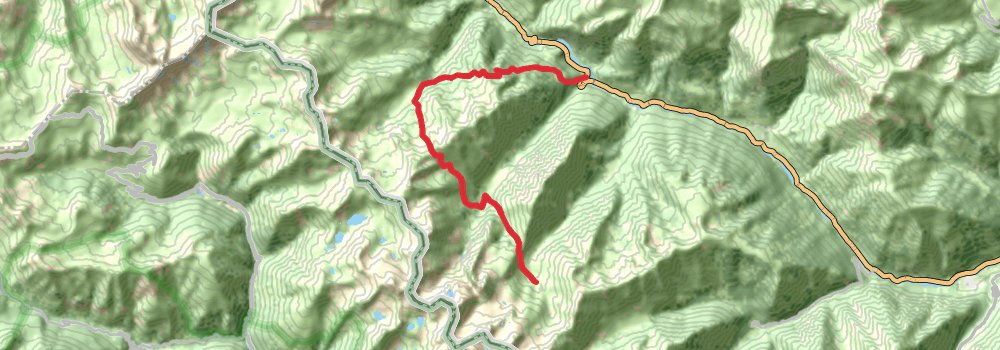 Via Alpina - Red Trail stage 122 Map