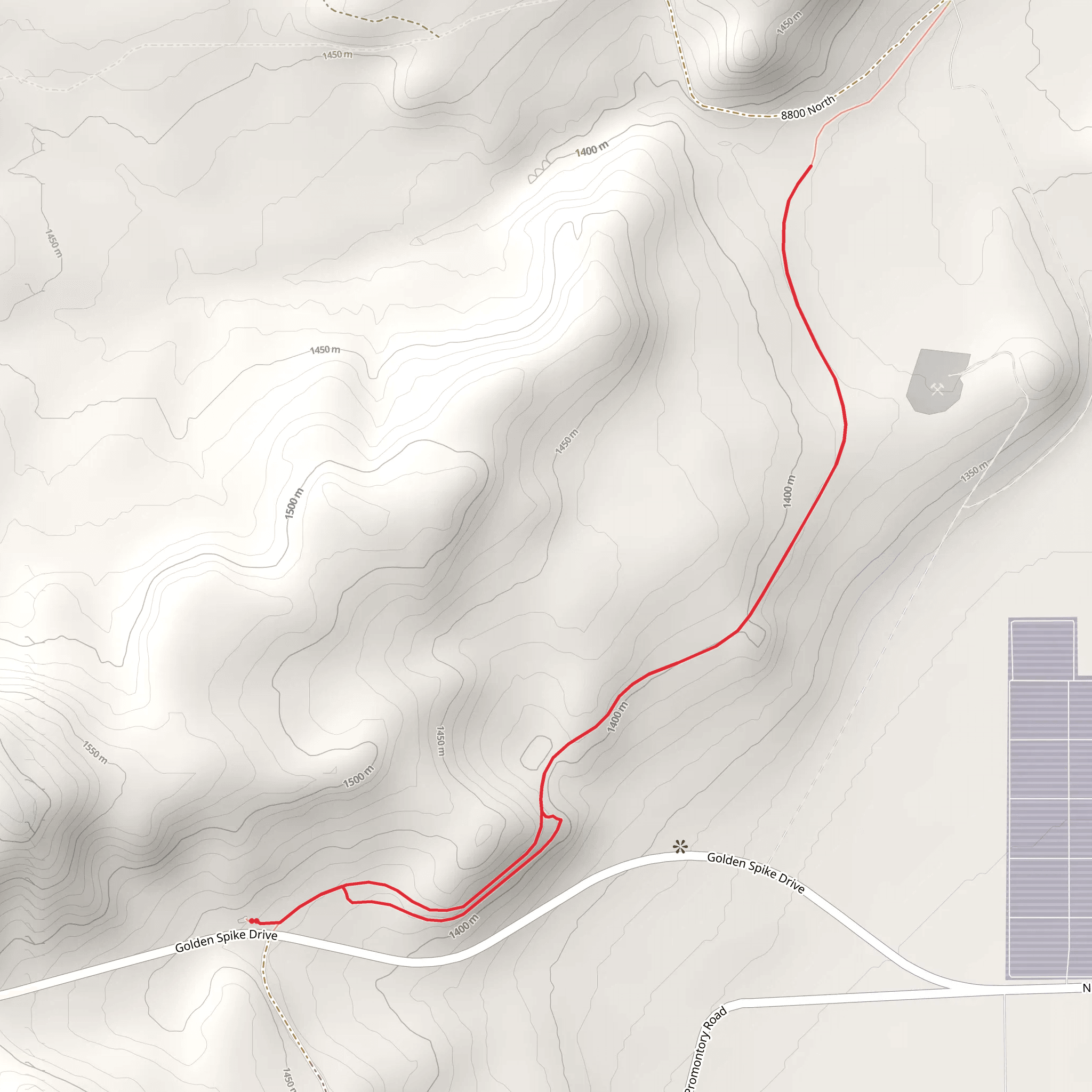 Big Fill Trail mobile static map