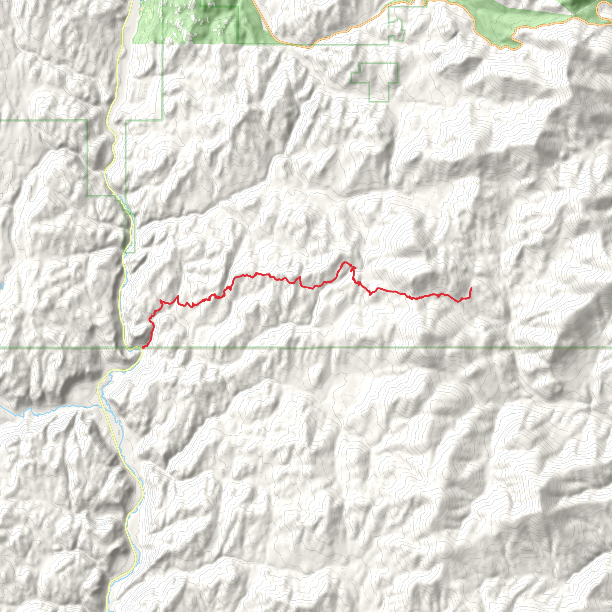 13 Mile Trail mobile static map