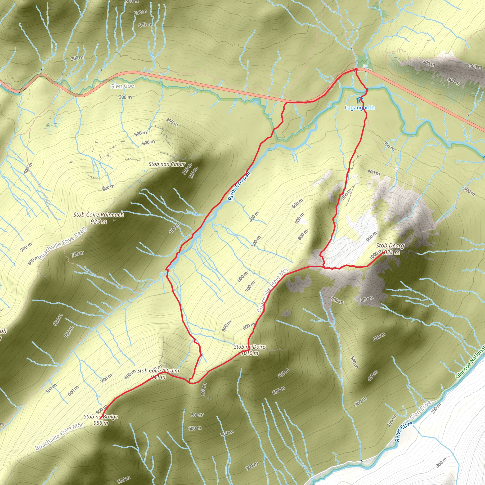 Bauchaill Etive Mor mobile static map