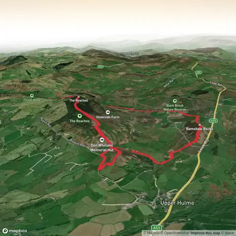 Hen cloud, Ramshaw Rocks and The Roaches Loop
