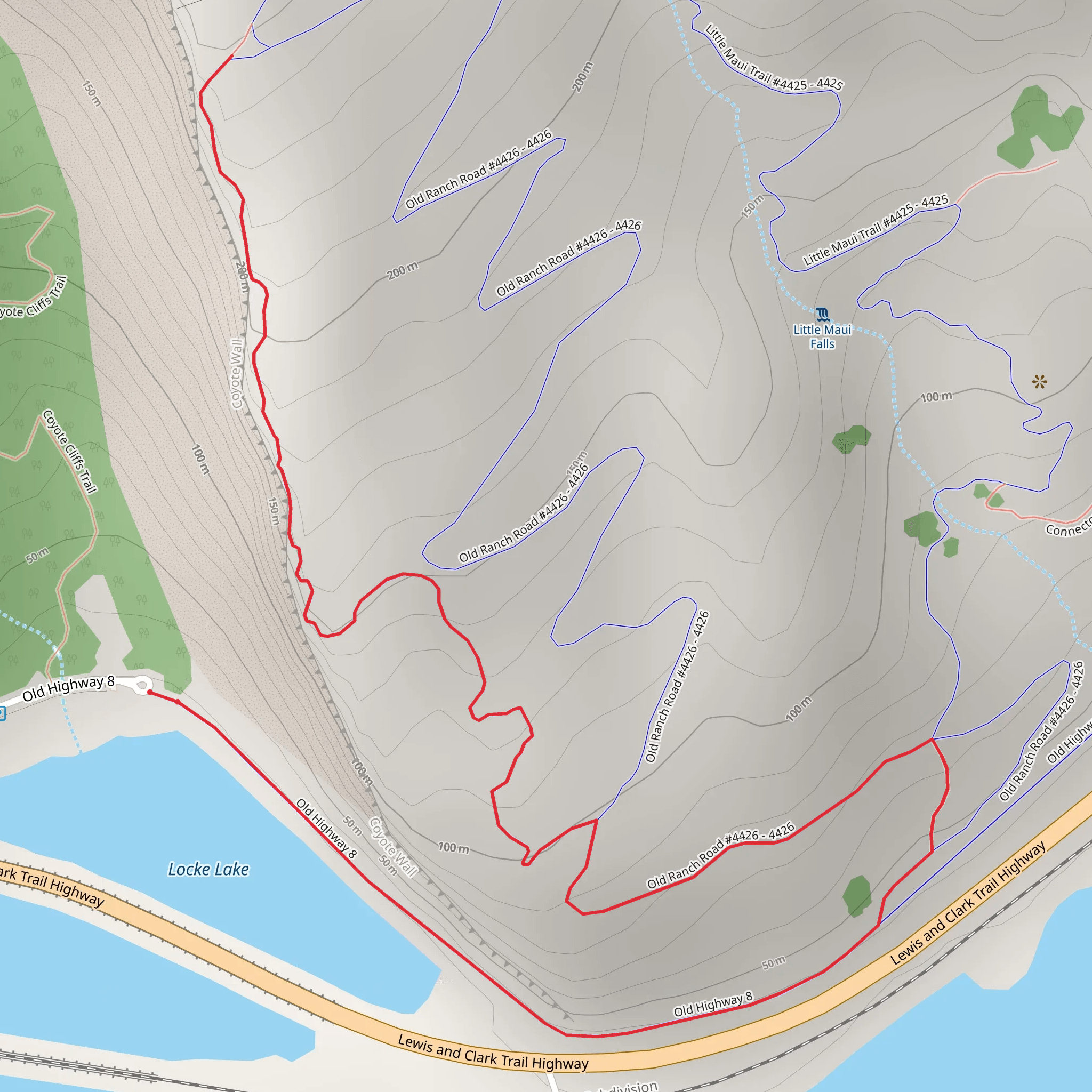 Little Moab Trail mobile static map