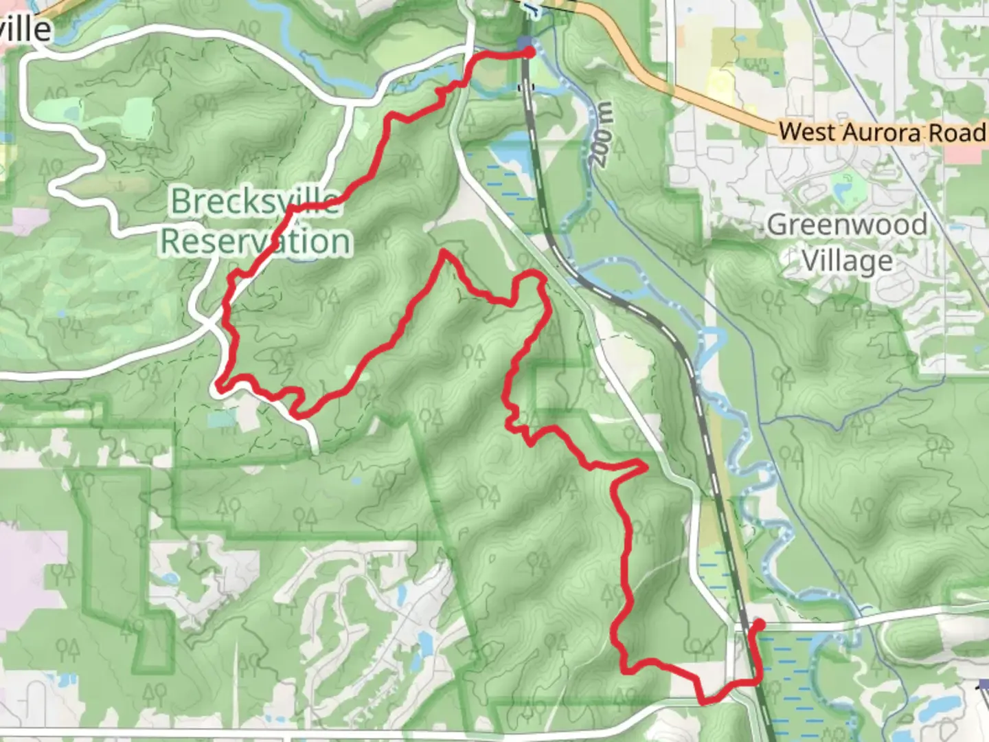 An image depicting the trail Buckeye Trail - Jaite to Brecksville and its surrounding area.