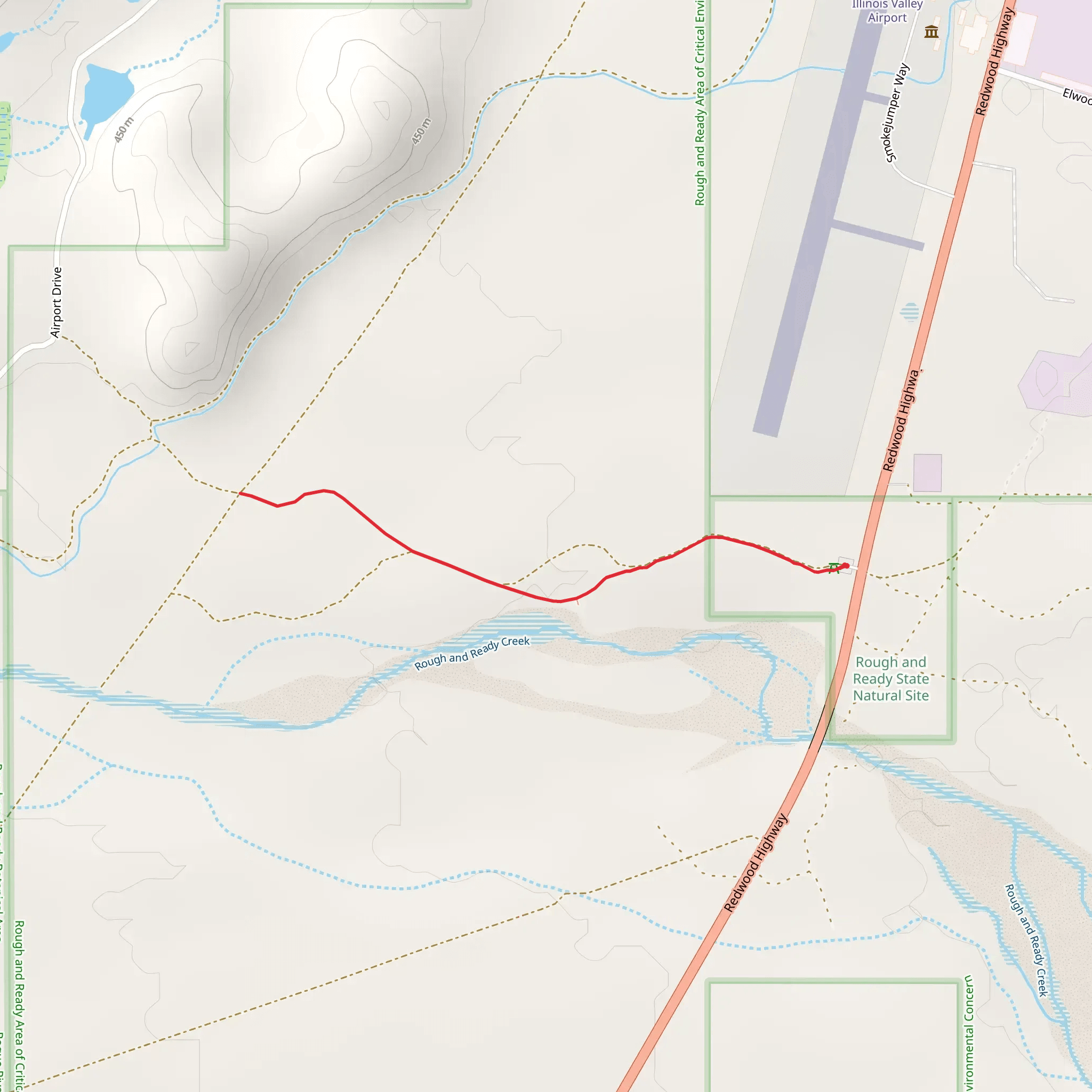 Rough and Ready Creek mobile static map