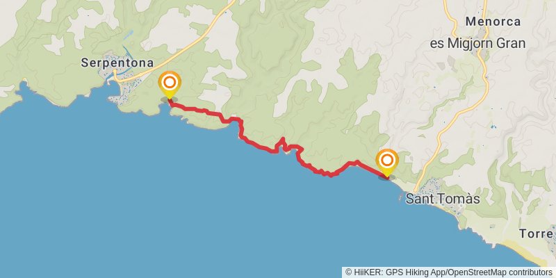 GR 223 - Cami de Cavalls alt 1 Map