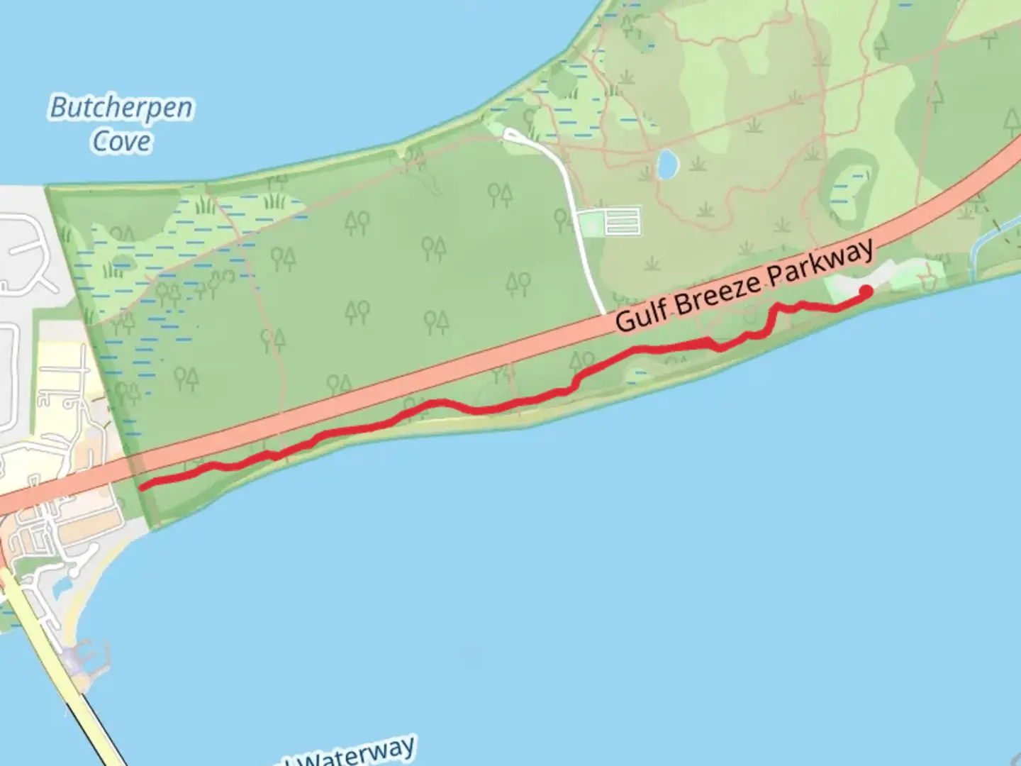 An image depicting the trail Fishing Trail and its surrounding area.