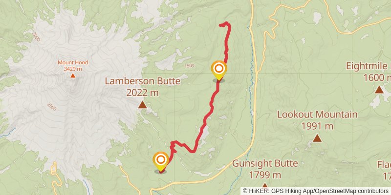 Bluegrass Ridge via Elk Meadows Trail stage 2 Map