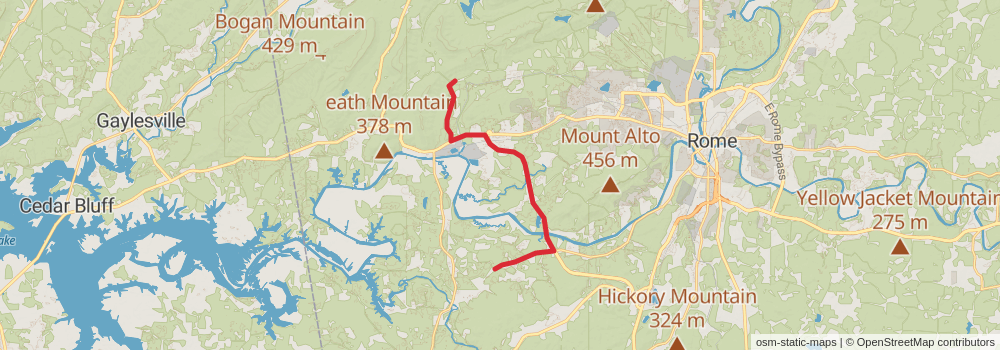 American Perimeter Trail - The South Primary stage 85 Map