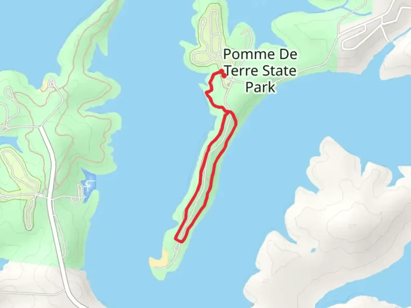 An image depicting the trail Cedar Bluff Loop Trail and its surrounding area.