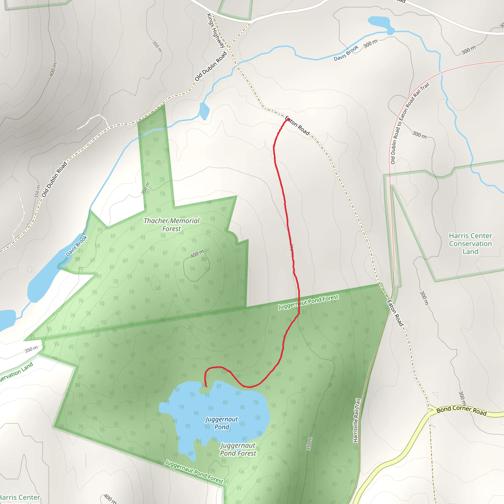 Thacher Park Lake Trail mobile static map