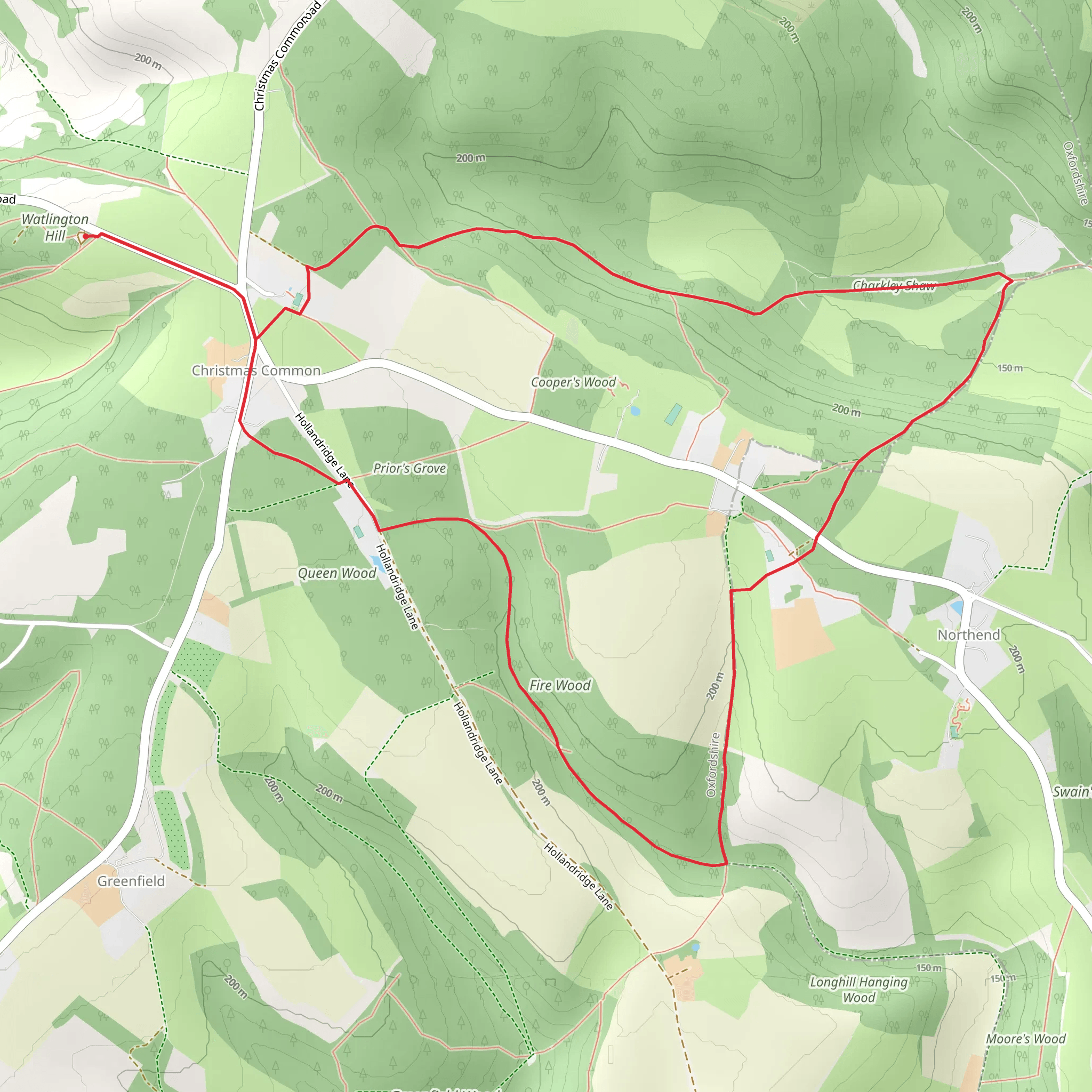 Christmas Common Circular mobile static map