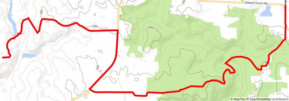 American Discovery Trail South Route stage 125 Map