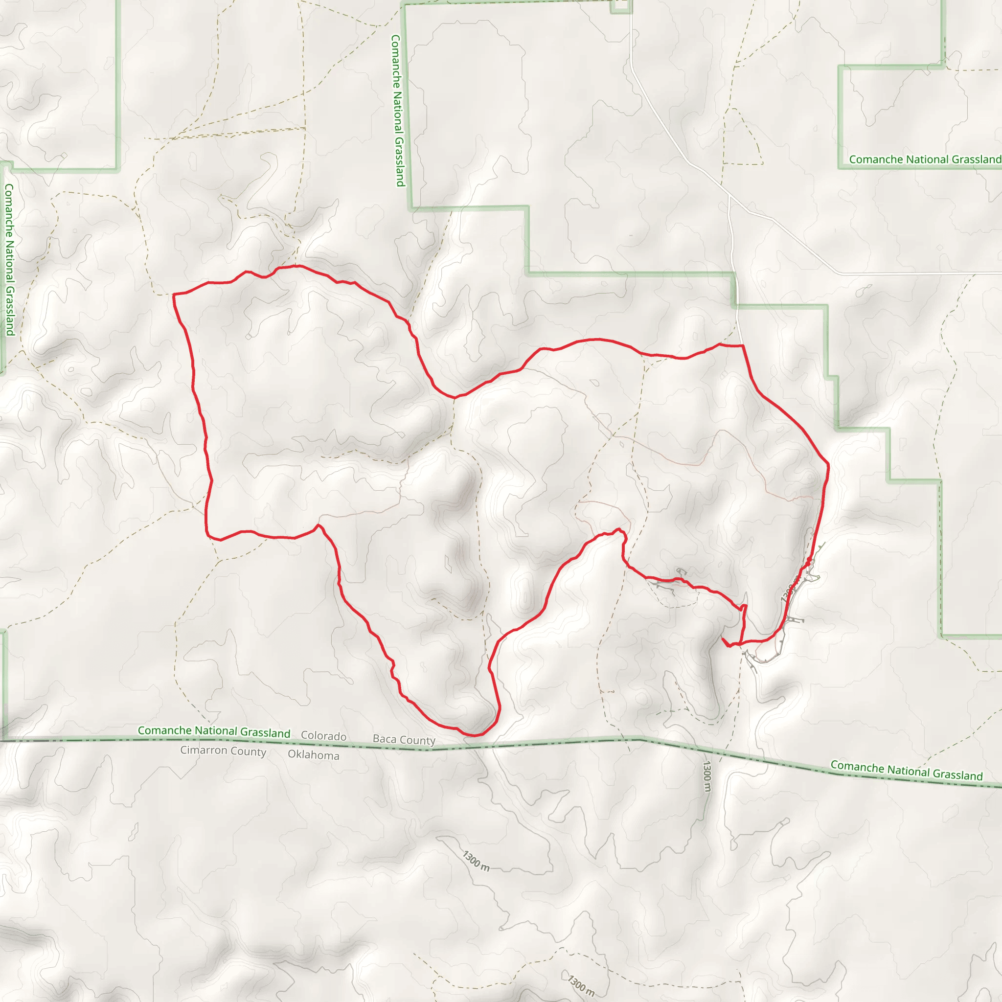 Picture Canyon Commanche Loop mobile static map