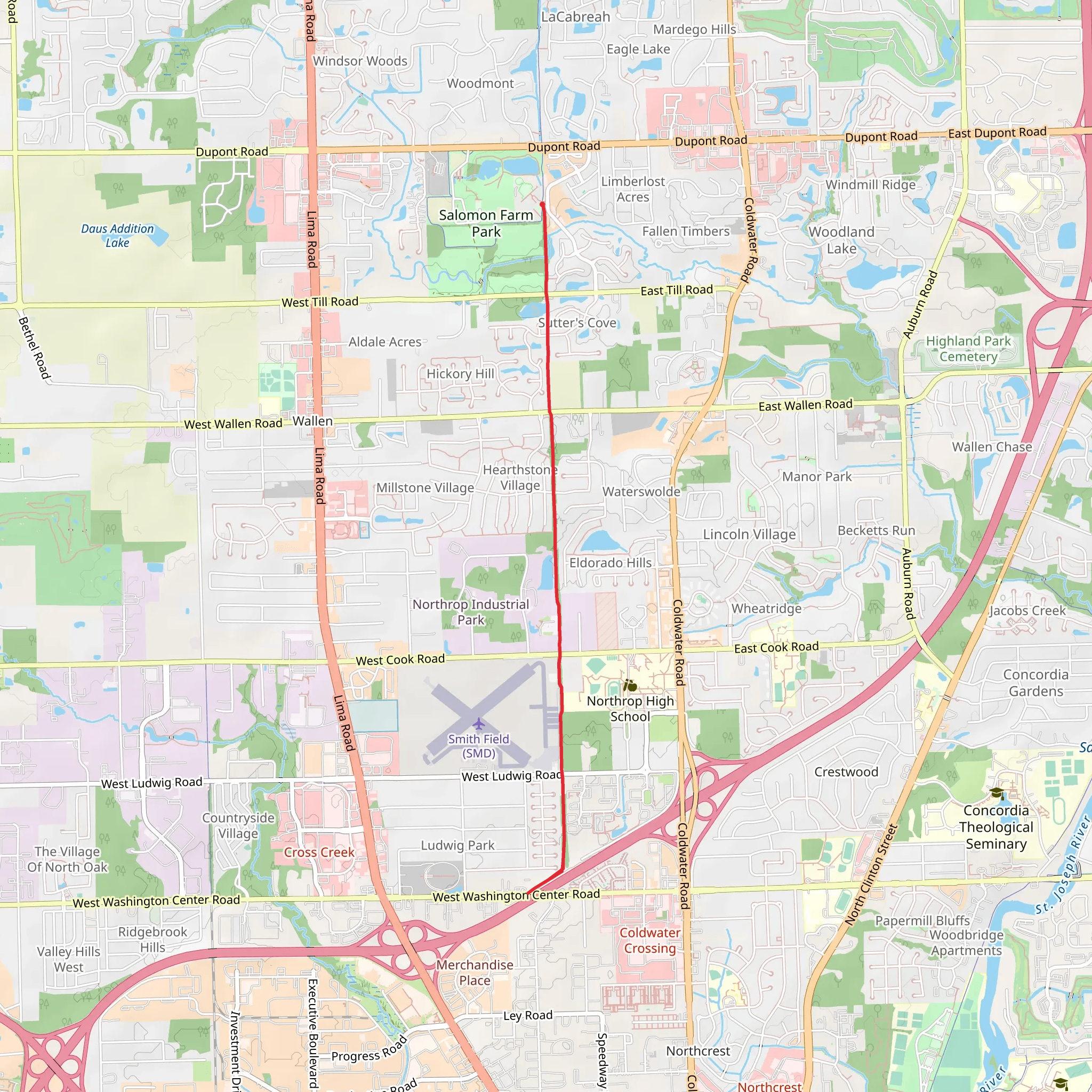Pufferbelly Trail mobile static map