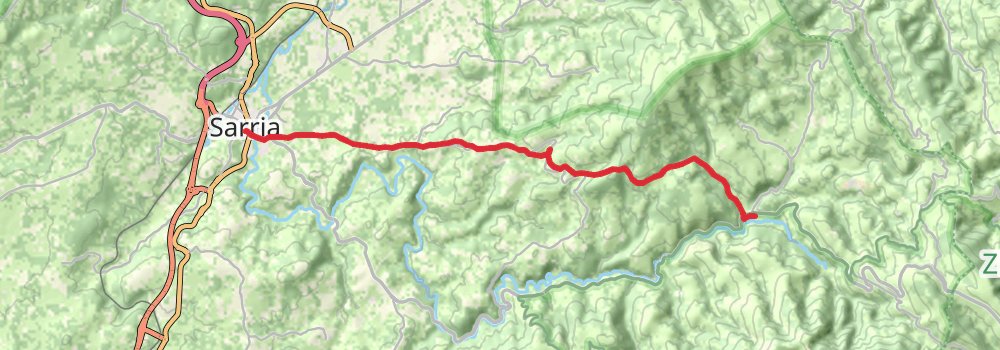 Camino Frances 8-Day Challenging Tour (Hillwalk Tours) stage 2 Map