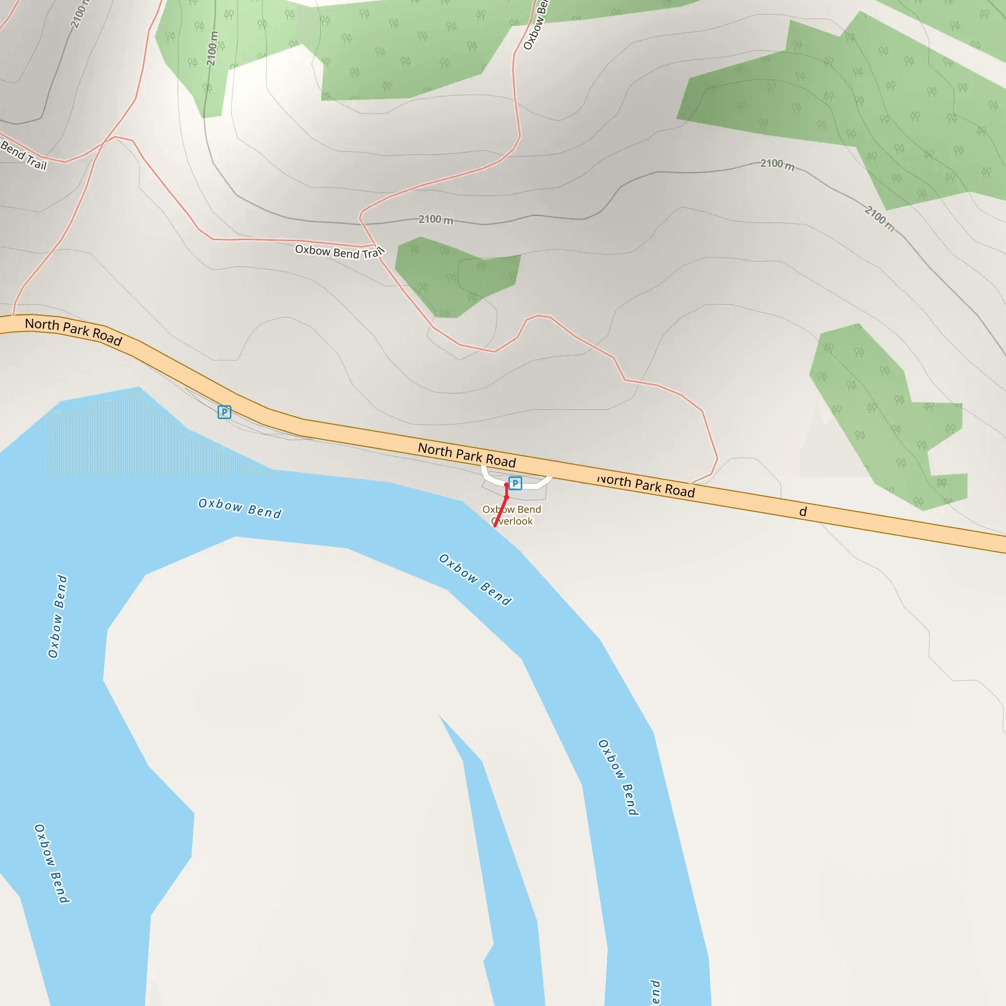 Oxbow Bend Walk mobile static map