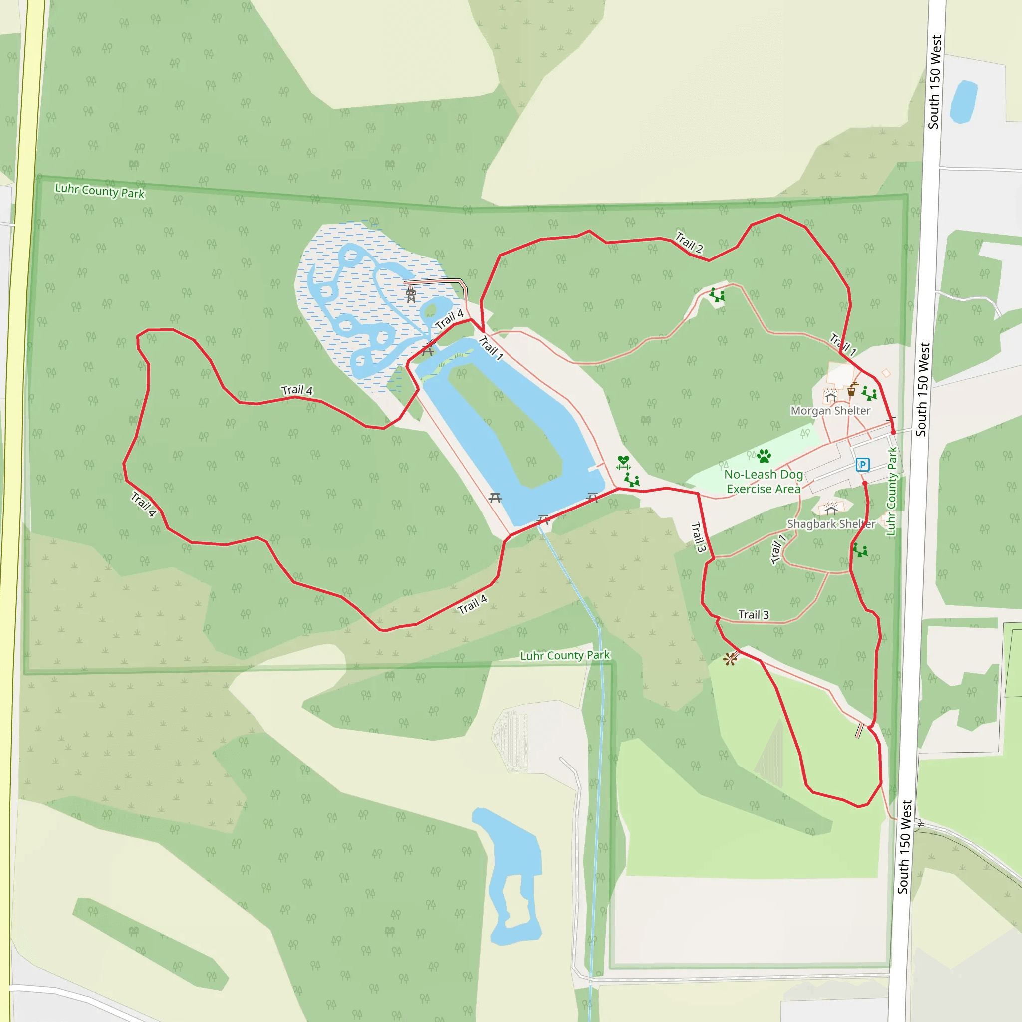 Trail 2 and Trail 4 Loop mobile static map