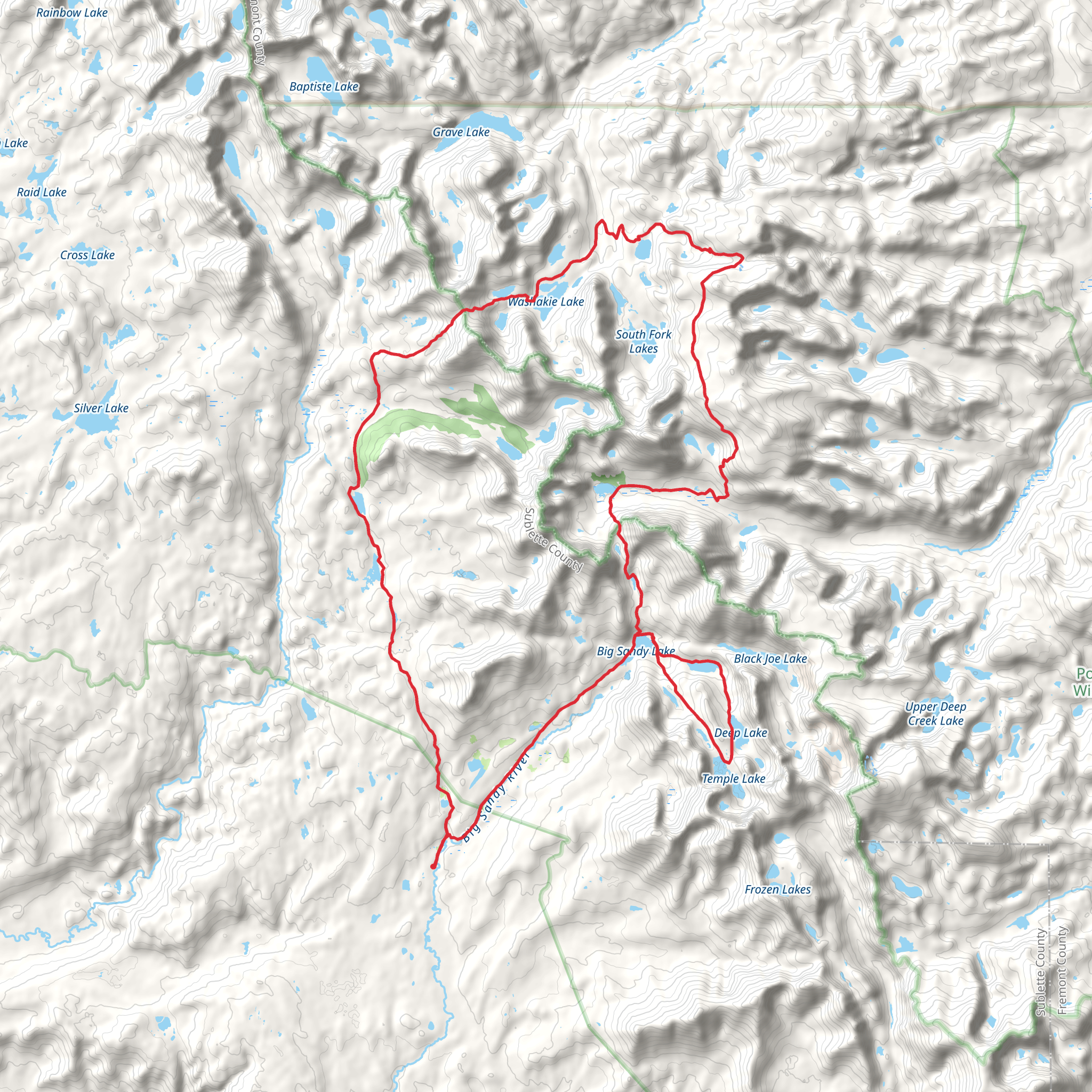 Clear Lake and CDT mobile static map