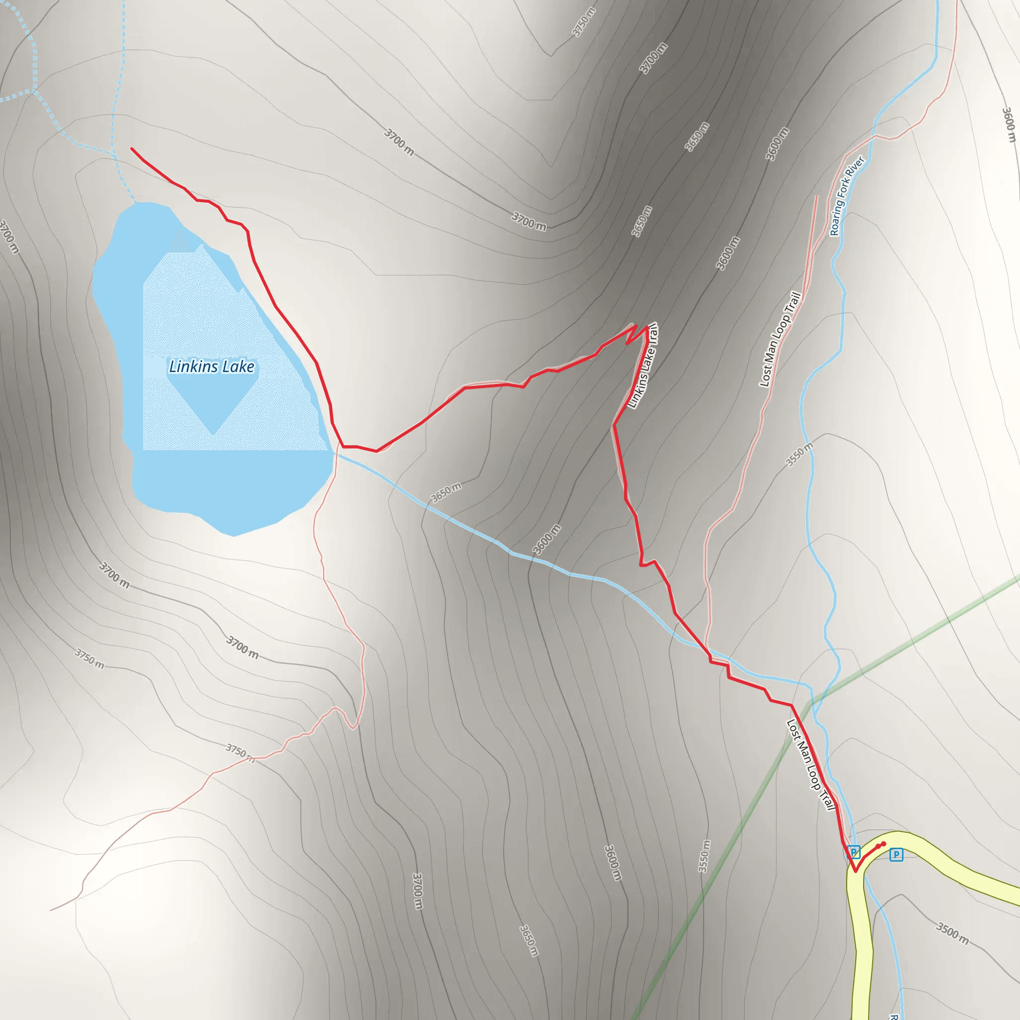 Linkins Lake Trail mobile static map