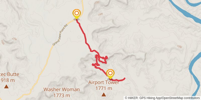 Lathrop Canyon Trail stage 2 Map