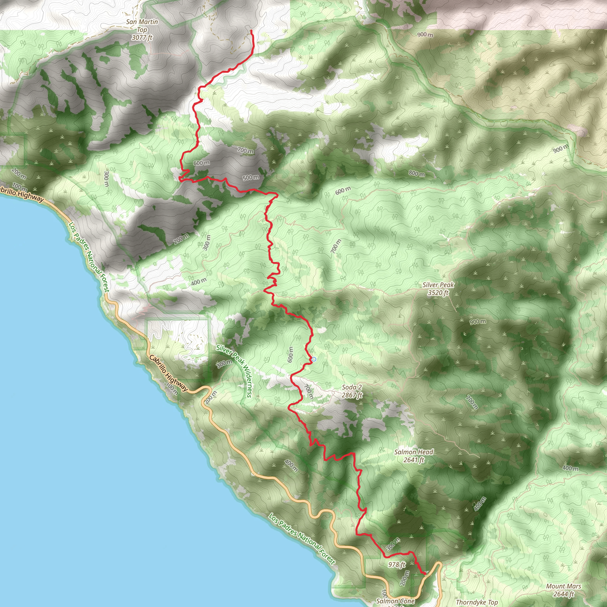 Buckeye Trail to Alder Creek Camp mobile static map