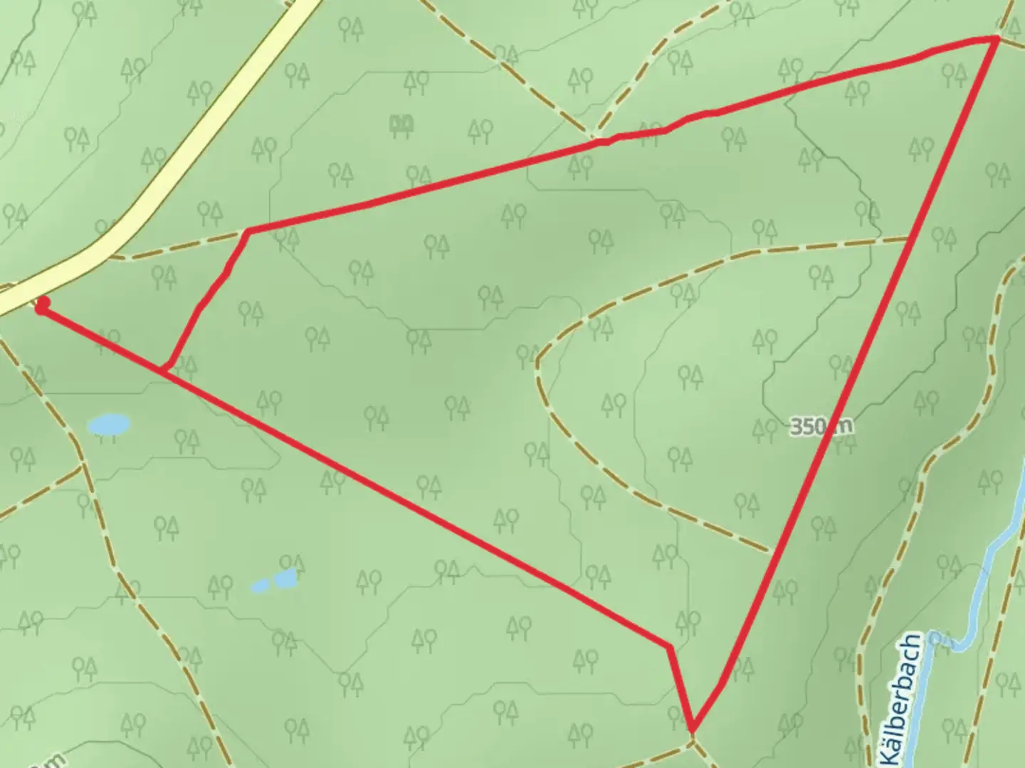 An image depicting the trail An der Eisenruh Loop and its surrounding area.