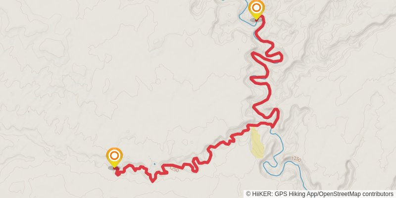 Hayduke Trail stage 27 Map
